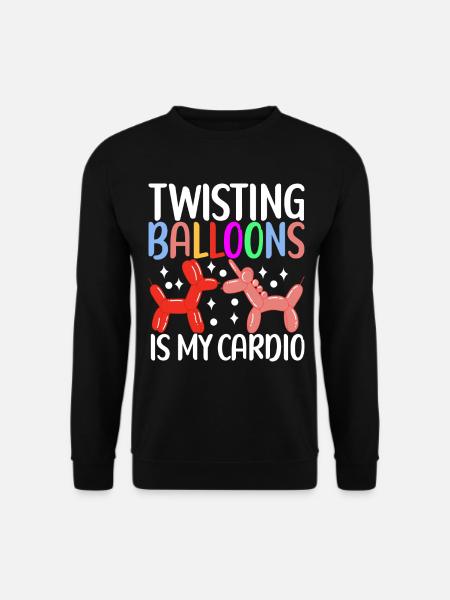 Balloon Animal Balloon Twisting - Unisex Sweatshirt - black