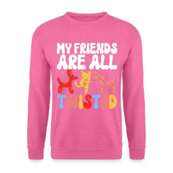 Ballontier Balloon Twisting - Unisex Pullover - Pink - Vorne