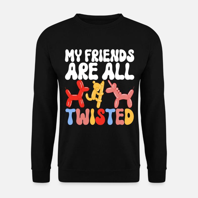 Ballontier Balloon Twisting - Unisex Pullover - Schwarz