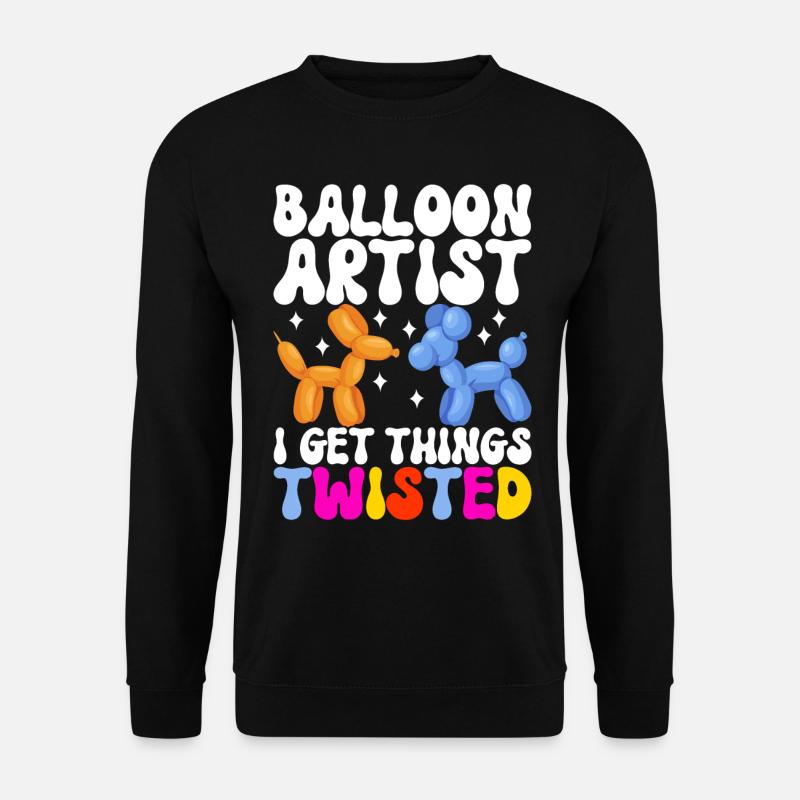 Balloon Animal Balloon Twisting - Unisex Sweatshirt - black