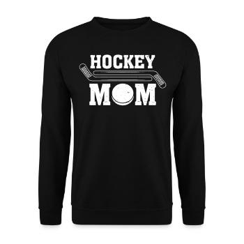 Hockey Maman Joueuse de hockey Maman Fête des Mères Hockey - Sweat-shirt Unisexe - noir - Devant - Alina (178cm) & Michal (187cm)