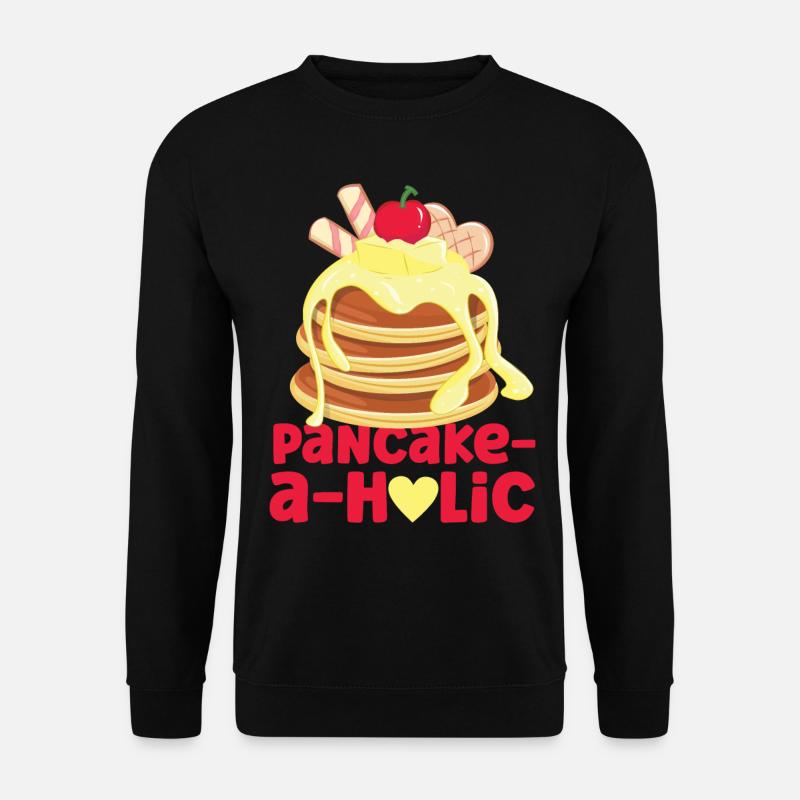 Pancake Lover Kids Pancake-A-Holic - Unisex Sweatshirt - black