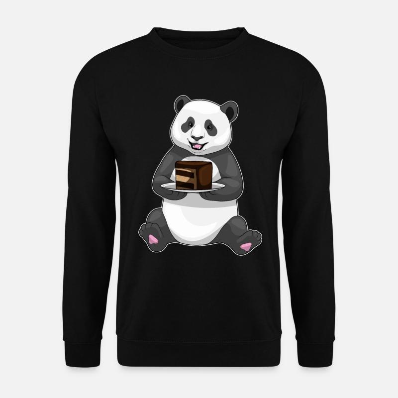 Gâteau d’anniversaire Panda - Sweat-shirt Unisexe - noir