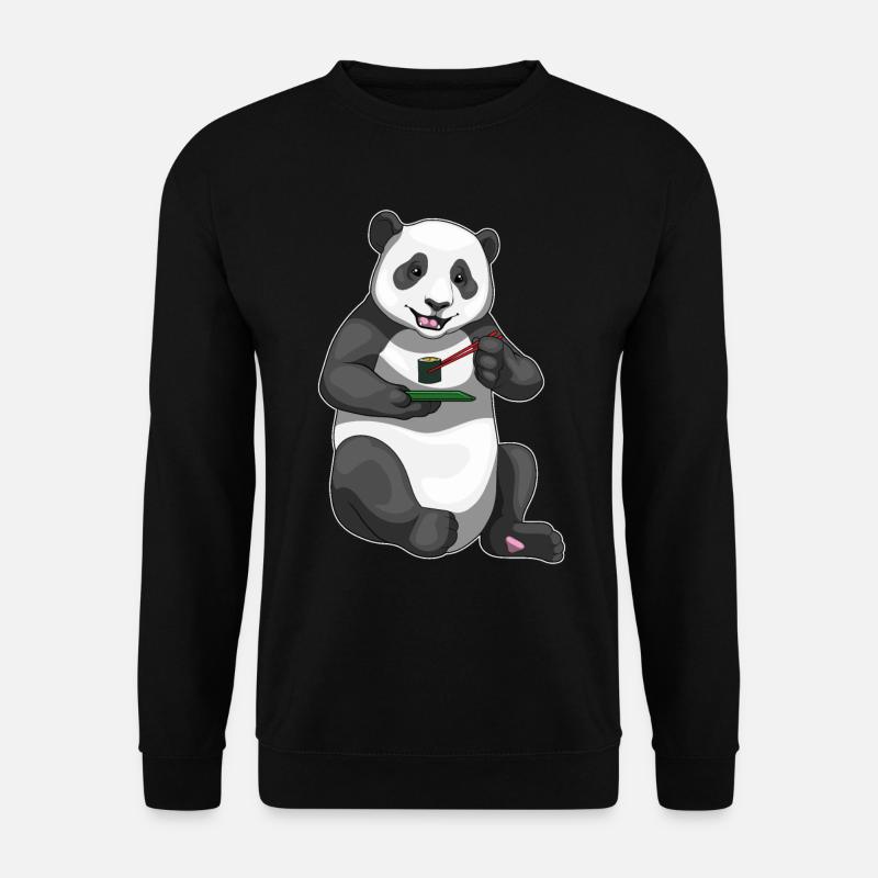 Panda Sushi - Sweat-shirt Unisexe - noir