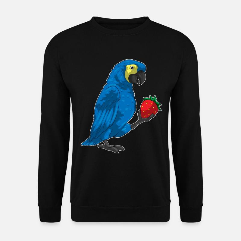 Parrot Strawberry Fruit - Unisex Sweatshirt - black
