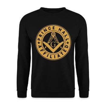 Freimaurer Winkel & Zirkel FREEMASON Prince Hall - Unisex Pullover - Schwarz - Vorne - Alina (178cm) & Michal (187cm)
