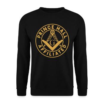 Angles et boussoles maçonniques FRANC-maçon Prince Hall - Sweat-shirt Unisexe - noir - Devant - Alina (178cm) & Michal (187cm)