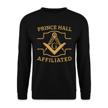 Angles et boussoles maçonniques FRANC-maçon Prince Hall - Sweat-shirt Unisexe - noir - Devant - Alina (178cm) & Michal (187cm)