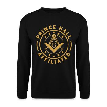 Freimaurer Winkel & Zirkel FREEMASON Prince Hall - Unisex Pullover - Schwarz - Vorne - Alina (178cm) & Michal (187cm)
