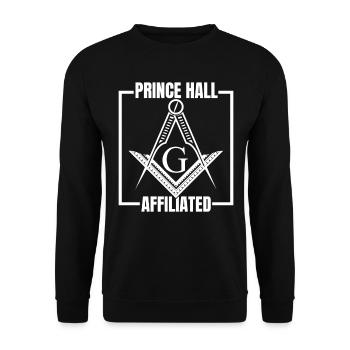 Angles et boussoles maçonniques FRANC-maçon Prince Hall - Sweat-shirt Unisexe - noir - Devant - Alina (178cm) & Michal (187cm)