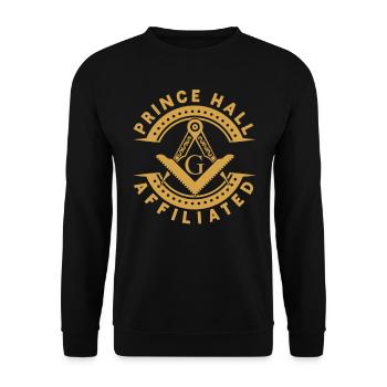 Freimaurer Winkel & Zirkel FREEMASON Prince Hall - Unisex Pullover - Schwarz - Vorne - Alina (178cm) & Michal (187cm)