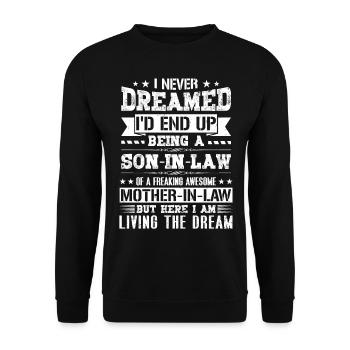 Je n’aurais jamais imaginé que je finirais par être un cadeau de gendre - Sweat-shirt Unisexe - noir - Devant - Alina (178cm) & Michal (187cm)