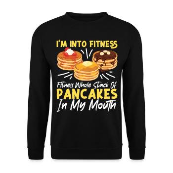 Les enfants amateurs de crêpes que j’aime - Sweat-shirt Unisexe - noir - Devant - Alina (178cm) & Michal (187cm)