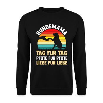 Dog Dog Owner Dog Mom - Unisex Sweatshirt - black - Front - Alina (178cm) & Michal (187cm)