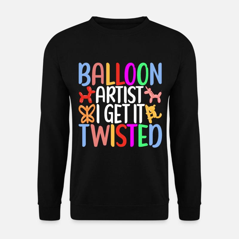 Balloon Animal Balloon Twisting - Unisex Sweatshirt - black