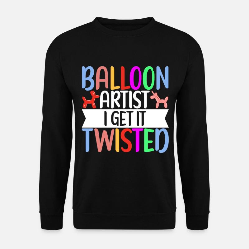 Balloon Animal Balloon Twisting - Unisex Sweatshirt - black