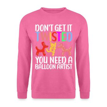 Ballontier Balloon Twisting - Unisex Pullover - Pink - Vorne