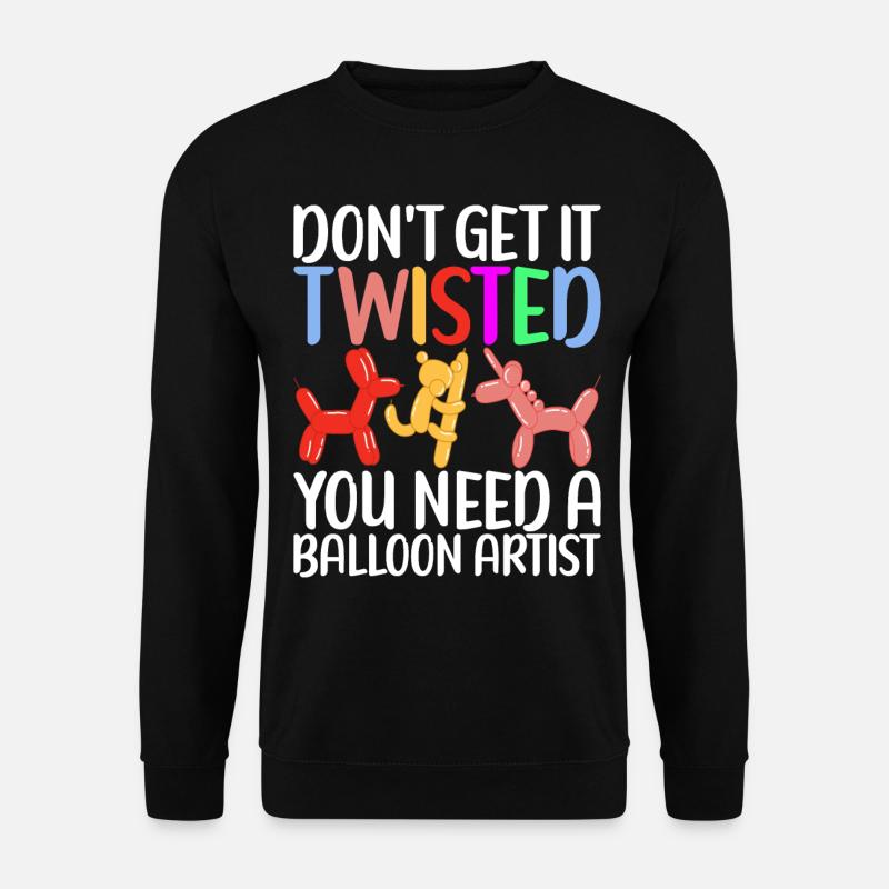 Balloon Animal Balloon Twisting - Unisex Sweatshirt - black