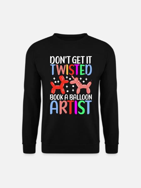 Balloon Animal Balloon Twisting - Unisex Sweatshirt - black