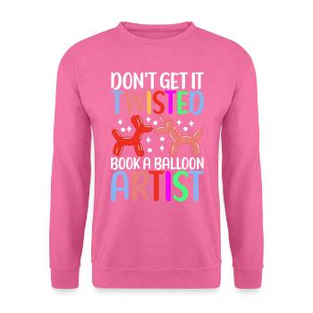 Ballontier Balloon Twisting - Unisex Pullover - Pink - Vorne
