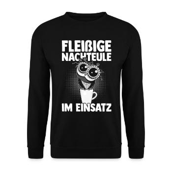 Night Shift Dog Beagle - Unisex Sweatshirt - black - Front - Alina (178cm) & Michal (187cm)