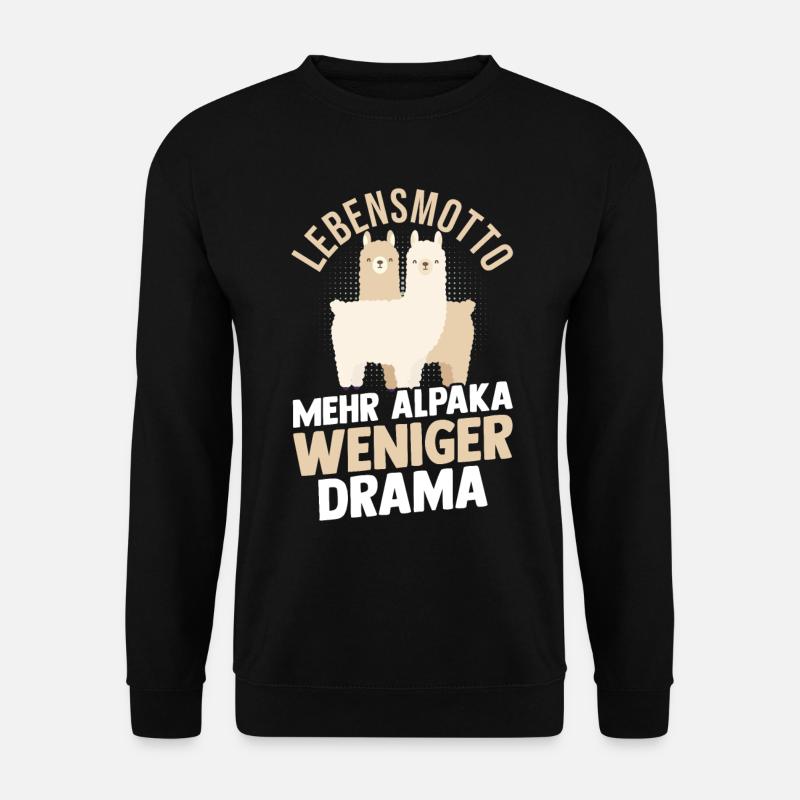 Alpaka - Unisex Pullover - Schwarz