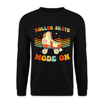 Roller Skates Roller Skating - Roller Skate Mode O - Unisex Pullover - Schwarz - Vorne - Alina (178cm) & Michal (187cm)