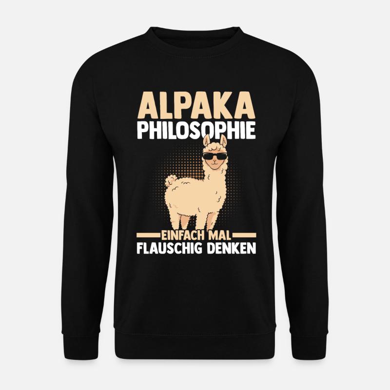 Alpaka - Unisex Pullover - Schwarz