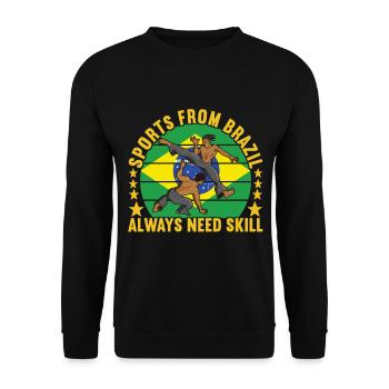 Capoeira Capoeirista - Unisex Sweatshirt - black - Front - Alina (178cm) & Michal (187cm)
