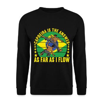 Capoeira Capoeirista - Unisex Sweatshirt - black - Front - Alina (178cm) & Michal (187cm)
