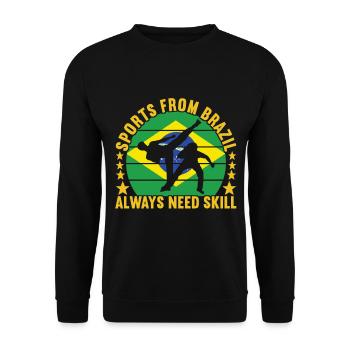 Capoeira Capoeirista - Unisex Sweatshirt - black - Front - Alina (178cm) & Michal (187cm)