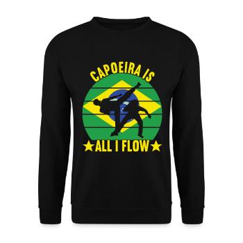 Capoeira Capoeirista - Unisex Sweatshirt - black - Front - Alina (178cm) & Michal (187cm)