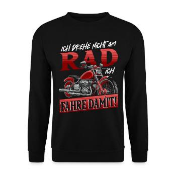 Motorcycle, Motorcycle Helmet, Motorcycle Clothing, Best - Unisex Sweatshirt - black - Front - Alina (178cm) & Michal (187cm)