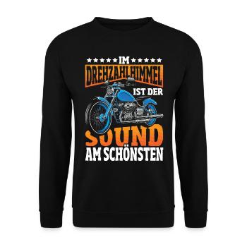 Motorcycle, Motorcycle Helmet, Motorcycle Clothing, Best - Unisex Sweatshirt - black - Front - Alina (178cm) & Michal (187cm)