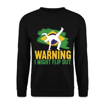 Capoeira Capoeirista - Unisex Sweatshirt - black - Front - Alina (178cm) & Michal (187cm)