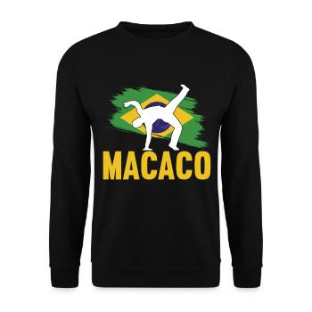 Capoeira Capoeirista - Unisex Sweatshirt - black - Front - Alina (178cm) & Michal (187cm)