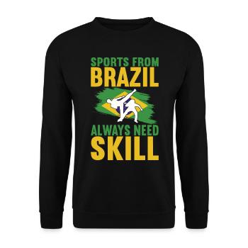 Capoeira Capoeirista - Unisex Sweatshirt - black - Front - Alina (178cm) & Michal (187cm)