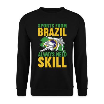 Capoeira Capoeirista - Unisex Sweatshirt - black - Front - Alina (178cm) & Michal (187cm)