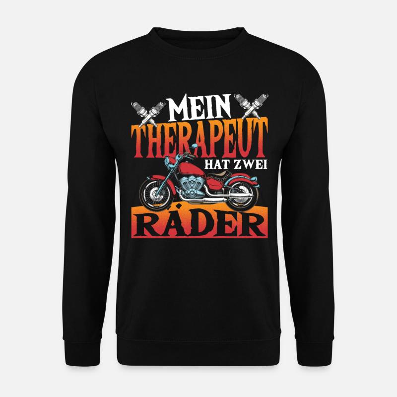 Motorrad, Motorradhelm, Motorradbekleidung, Bestes - Unisex Pullover - Schwarz
