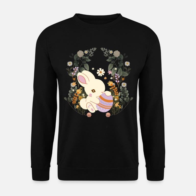 Ostern Osterhase Osterei Natur Kind Baby - Unisex Pullover - Schwarz