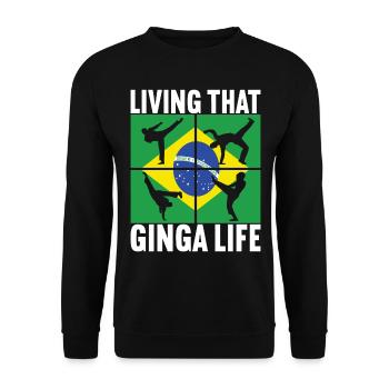 Capoeira Capoeirista - Unisex Sweatshirt - black - Front - Alina (178cm) & Michal (187cm)