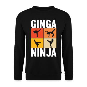 Capoeira Capoeirista - Unisex Sweatshirt - black - Front - Alina (178cm) & Michal (187cm)