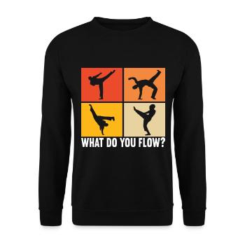 Capoeira Capoeirista - Unisex Sweatshirt - black - Front - Alina (178cm) & Michal (187cm)