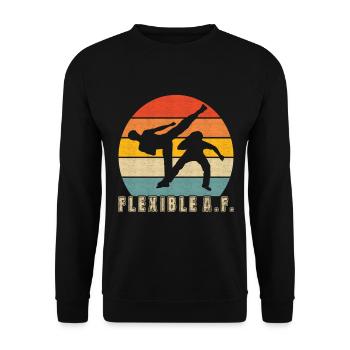 Capoeira Capoeirista - Unisex Sweatshirt - black - Front - Alina (178cm) & Michal (187cm)