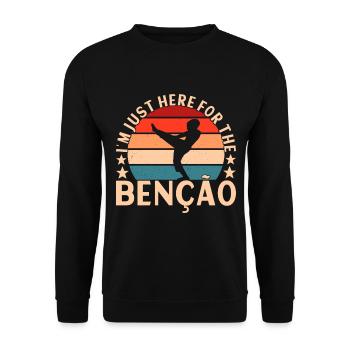 Capoeira Capoeirista - Sweat-shirt Unisexe - noir - Devant - Alina (178cm) & Michal (187cm)