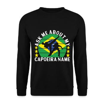 Capoeira Capoeirista - Sweat-shirt Unisexe - noir - Devant - Alina (178cm) & Michal (187cm)