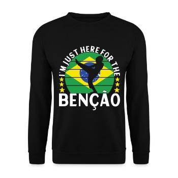 Capoeira Capoeirista - Unisex Pullover - Schwarz - Vorne - Alina (178cm) & Michal (187cm)