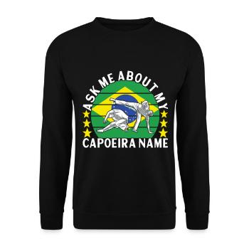 Capoeira Capoeirista - Unisex Sweatshirt - black - Front - Alina (178cm) & Michal (187cm)