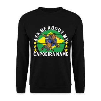 Capoeira Capoeirista - Sweat-shirt Unisexe - noir - Devant - Alina (178cm) & Michal (187cm)