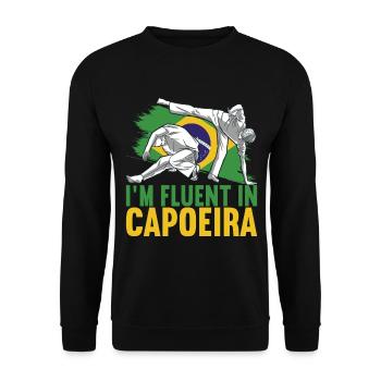 Capoeira Capoeirista - Unisex Pullover - Schwarz - Vorne - Alina (178cm) & Michal (187cm)